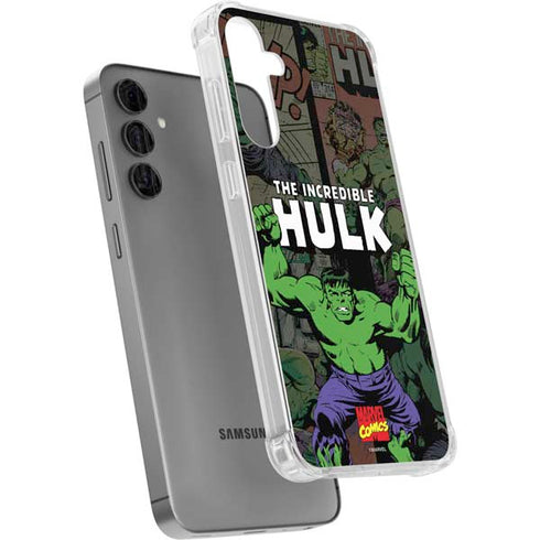 Marvel Classic Comics Hulk Fighter Vintage Galaxy S24 Plus Clear Case