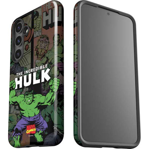 Marvel Classic Comics Hulk Fighter Vintage Galaxy S24 Plus Impact Case
