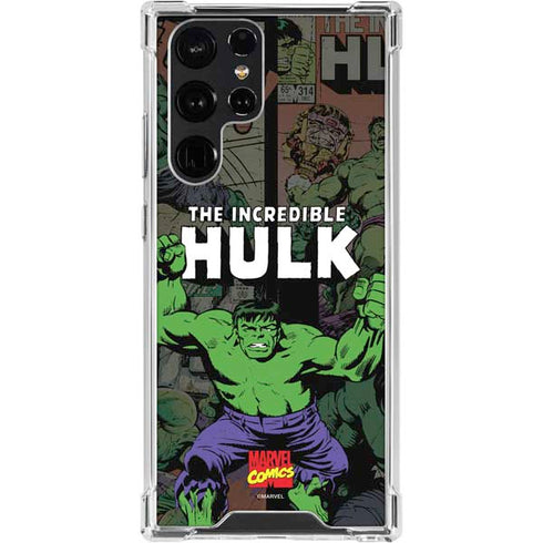 Marvel Classic Comics Hulk Fighter Vintage Galaxy S24 Ultra Clear Case