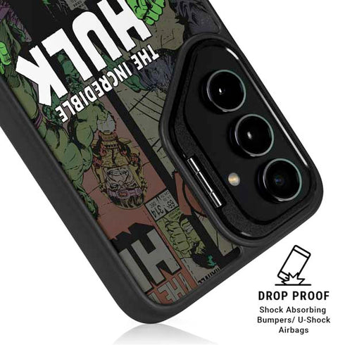 Marvel Classic Comics Hulk Fighter Vintage Galaxy S25 Kickstand Case