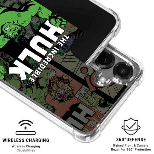 Marvel Classic Comics Hulk Fighter Vintage Galaxy S26 Clear Case
