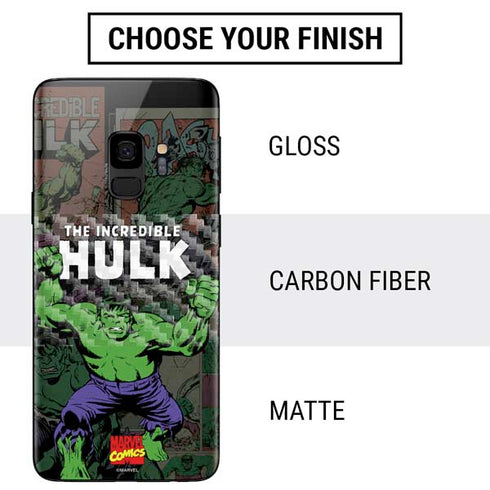 Marvel Classic Comics Hulk Fighter Vintage Galaxy S9 Skin