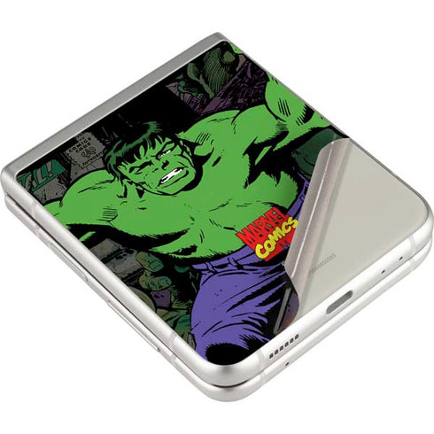 Marvel Classic Comics Hulk Fighter Vintage Galaxy Z Flip3 5G Skin