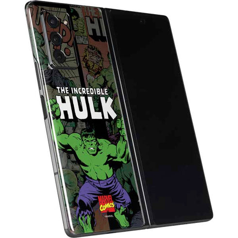 Marvel Classic Comics Hulk Fighter Vintage Galaxy Z Fold2 5G Skin