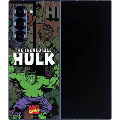 Marvel Classic Comics Hulk Fighter Vintage Galaxy Z Fold6 Skin