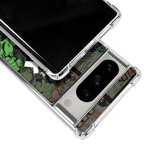 Marvel Classic Comics Hulk Fighter Vintage Google Pixel 8 Pro Clear Case
