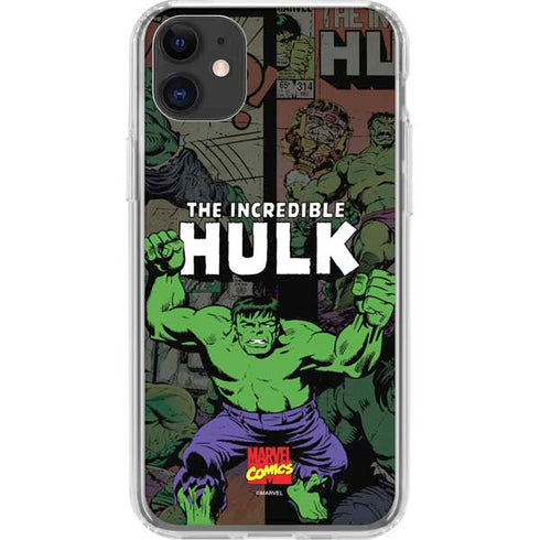 Marvel Classic Comics Hulk Fighter Vintage iPhone 11 Clear Case