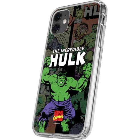 Marvel Classic Comics Hulk Fighter Vintage iPhone 11 Clear Case