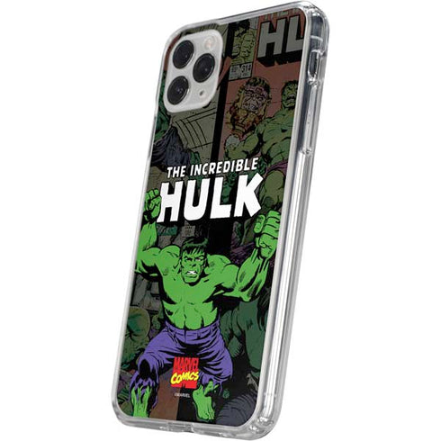 Marvel Classic Comics Hulk Fighter Vintage iPhone 11 Pro Clear Case
