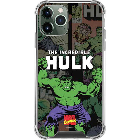 Marvel Classic Comics Hulk Fighter Vintage iPhone 11 Pro Max Clear Case