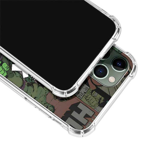 Marvel Classic Comics Hulk Fighter Vintage iPhone 11 Pro Max Clear Case