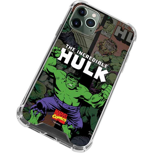 Marvel Classic Comics Hulk Fighter Vintage iPhone 11 Pro Max Clear Case