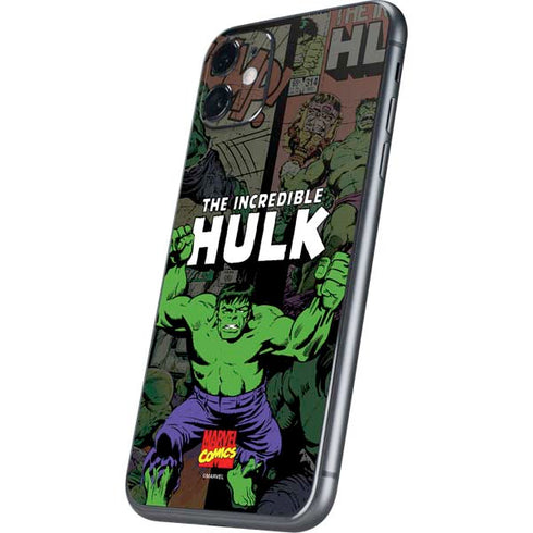 Marvel Classic Comics Hulk Fighter Vintage iPhone 11 Skin