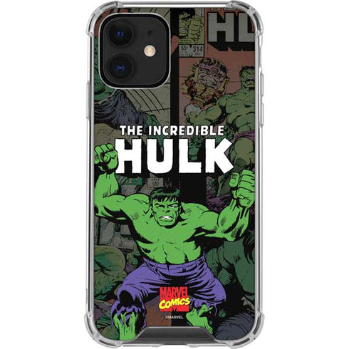 Marvel Classic Comics Hulk Fighter Vintage iPhone 12 Clear Case