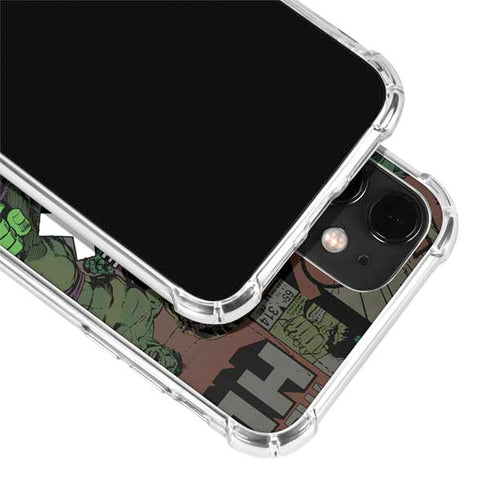 Marvel Classic Comics Hulk Fighter Vintage iPhone 12 Clear Case