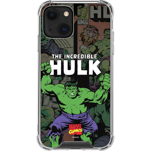 Marvel Classic Comics Hulk Fighter Vintage iPhone 13 Mini Clear Case