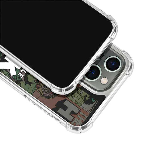 Marvel Classic Comics Hulk Fighter Vintage iPhone 14 Pro Max Clear Case