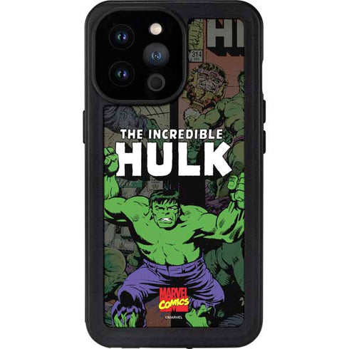 Marvel Classic Comics Hulk Fighter Vintage iPhone 14 Pro Max Waterproof Case