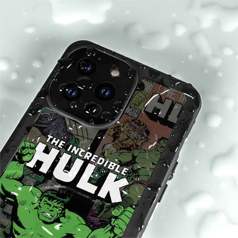 Marvel Classic Comics Hulk Fighter Vintage iPhone 14 Pro Max Waterproof Case