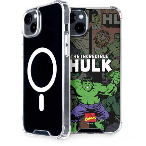 Marvel Classic Comics Hulk Fighter Vintage iPhone 15 MagSafe Case