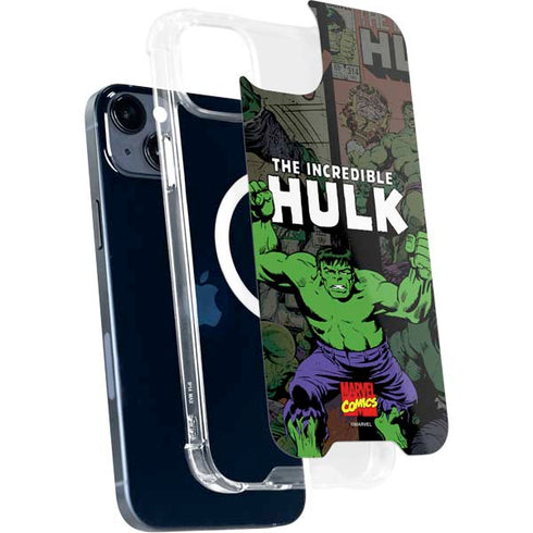 Marvel Classic Comics Hulk Fighter Vintage iPhone 15 MagSafe Case