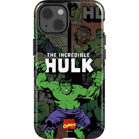 Marvel Classic Comics Hulk Fighter Vintage iPhone 15 Plus Impact Case