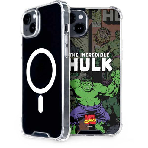 Marvel Classic Comics Hulk Fighter Vintage iPhone 15 Plus MagSafe Case