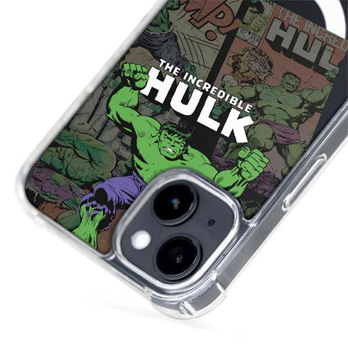 Marvel Classic Comics Hulk Fighter Vintage iPhone 15 Plus MagSafe Case