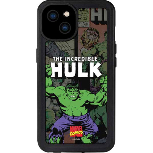 Marvel Classic Comics Hulk Fighter Vintage iPhone 15 Plus Waterproof Case
