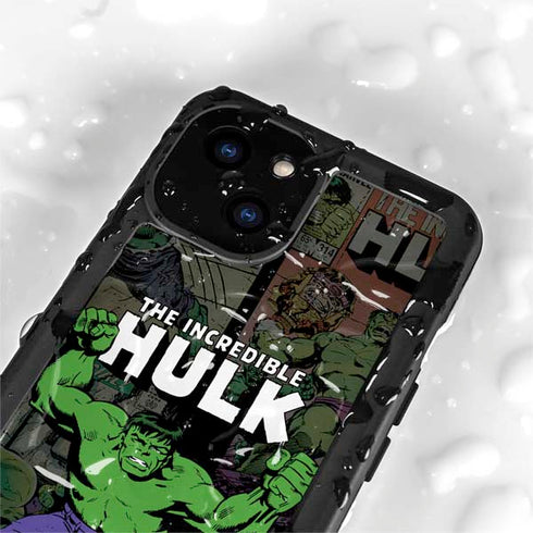 Marvel Classic Comics Hulk Fighter Vintage iPhone 15 Plus Waterproof Case