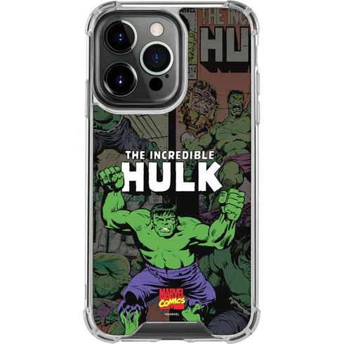 Marvel Classic Comics Hulk Fighter Vintage iPhone 15 Pro Clear Case
