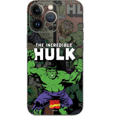 Marvel Classic Comics Hulk Fighter Vintage iPhone 15 Pro Skin