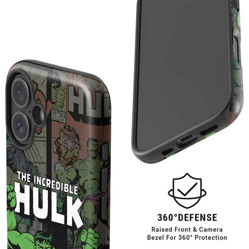 Marvel Classic Comics Hulk Fighter Vintage iPhone 16 Magsafe Impact Case