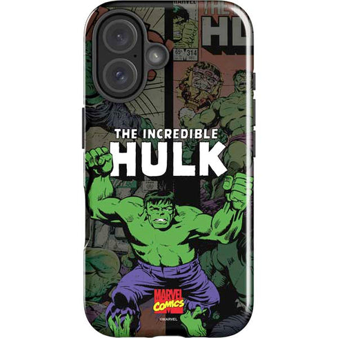 Marvel Classic Comics Hulk Fighter Vintage iPhone 16 Plus Impact Case