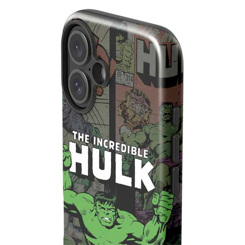 Marvel Classic Comics Hulk Fighter Vintage iPhone 16 Plus Impact Case