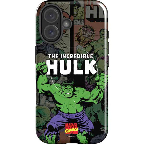 Marvel Classic Comics Hulk Fighter Vintage iPhone 16 Plus Magsafe Impact Case