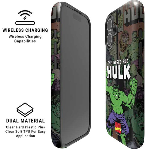Marvel Classic Comics Hulk Fighter Vintage iPhone 16 Plus Magsafe Impact Case