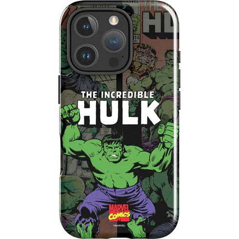 Marvel Classic Comics Hulk Fighter Vintage iPhone 16 Pro Impact Case
