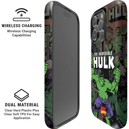 Marvel Classic Comics Hulk Fighter Vintage iPhone 16 Pro Magsafe Impact Case