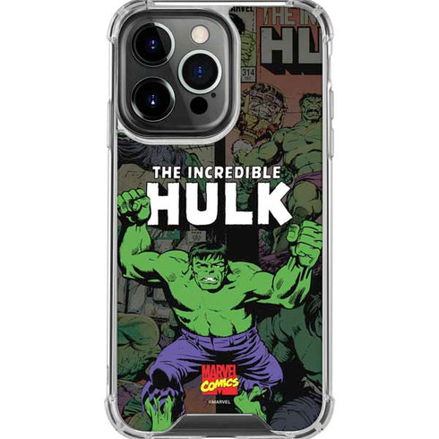 Marvel Classic Comics Hulk Fighter Vintage iPhone 16 Pro Max Clear Case