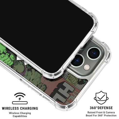 Marvel Classic Comics Hulk Fighter Vintage iPhone 16 Pro Max Clear Case