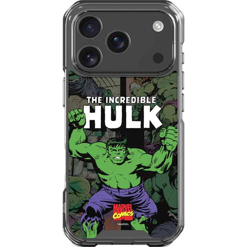 Marvel Classic Comics Hulk Fighter Vintage iPhone 18 Pro Clear Case