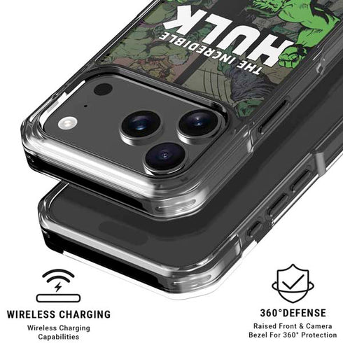 Marvel Classic Comics Hulk Fighter Vintage iPhone 18 Pro Clear Case