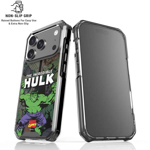 Marvel Classic Comics Hulk Fighter Vintage iPhone 18 Pro Clear Case