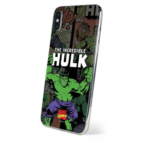 Marvel Classic Comics Hulk Fighter Vintage iPhone X Skin