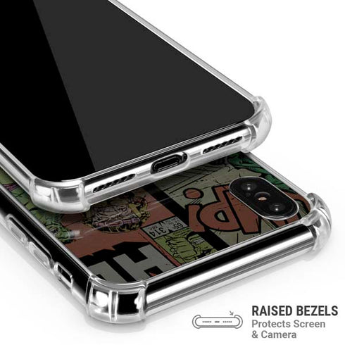 Marvel Classic Comics Hulk Fighter Vintage iPhone X/XS Clear Case