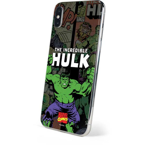 Marvel Classic Comics Hulk Fighter Vintage iPhone XS Skin