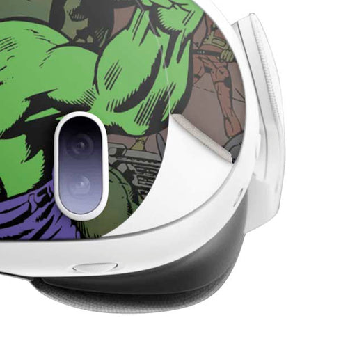 Marvel Classic Comics Hulk Fighter Vintage Meta Quest 3 Skin