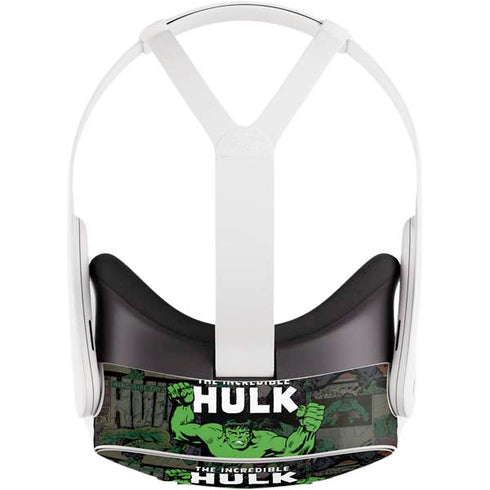 Marvel Classic Comics Hulk Fighter Vintage Meta Quest 3S Skin