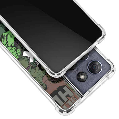 Marvel Classic Comics Hulk Fighter Vintage Moto G 5G (2025) Clear Case